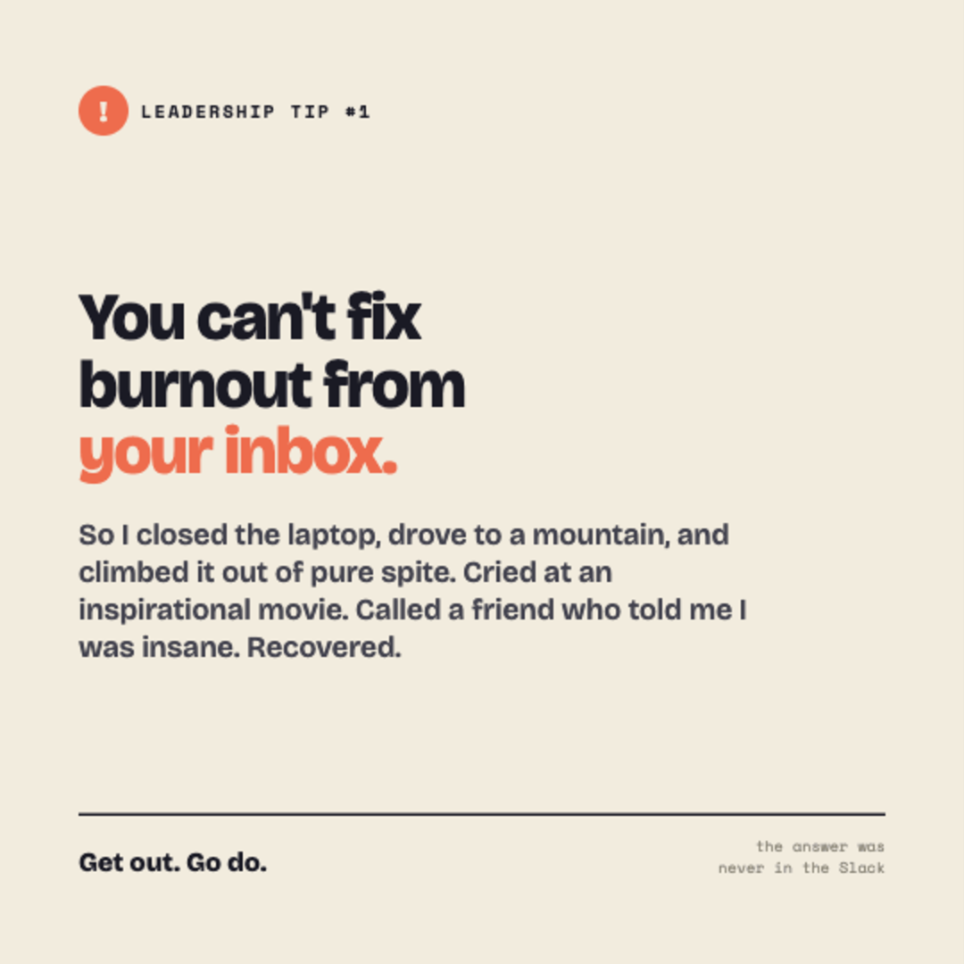 Your Team Isn’t Burned Out. You Are.